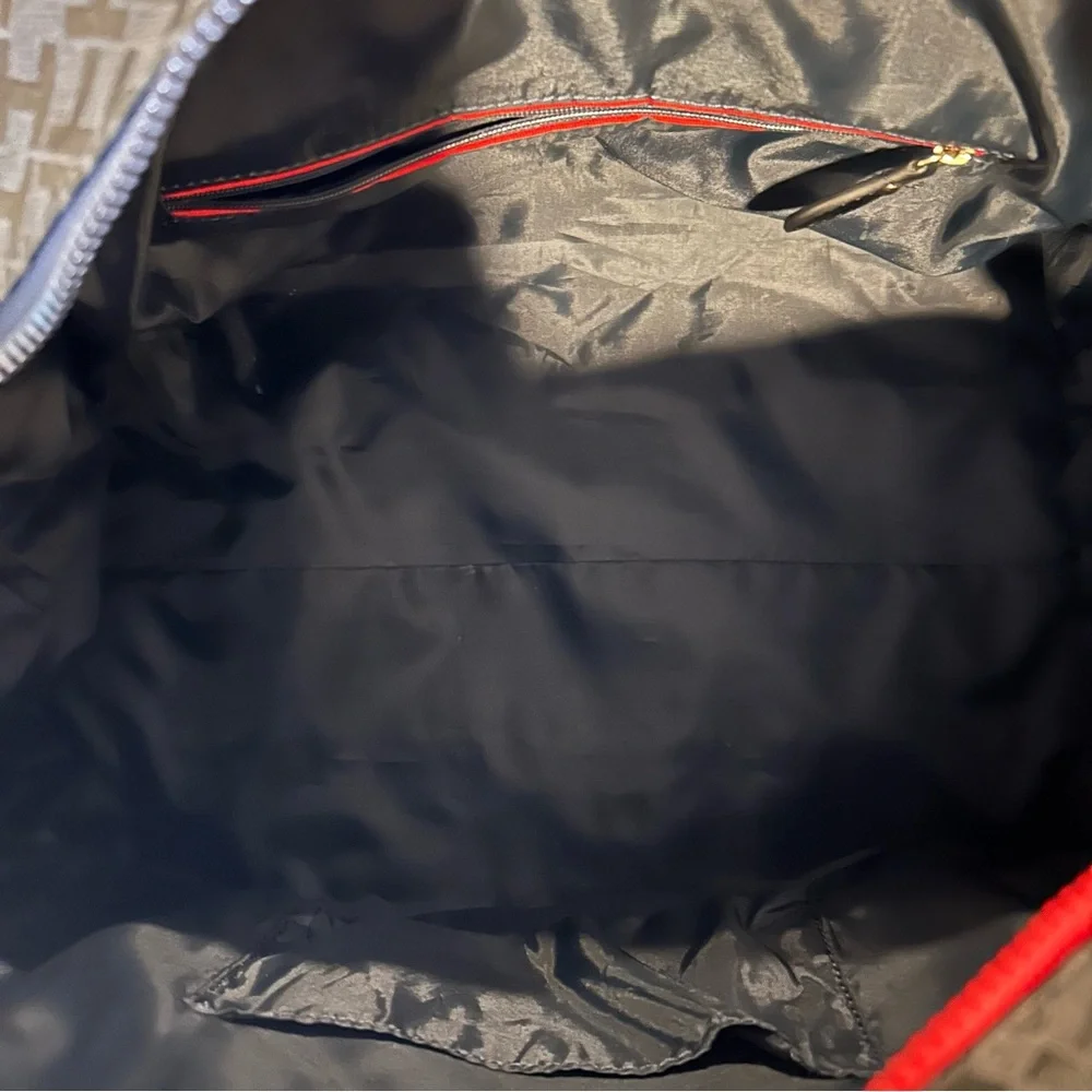 Tommy Hilfiger Jacquard Black Weekender or Diaper Bag